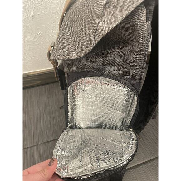 Eddie Bauer First Adventure Backpack Diaper Bag Bookbag Gray Black - Picture 9 of 14